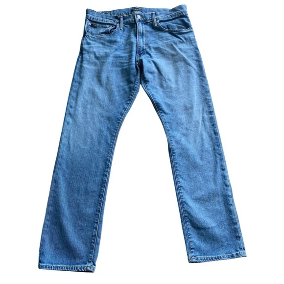 Polo Ralph Lauren Men’s Slim Straight Jeans 34x30 Medium Wash Stretch Denim Blue - Picture 1 of 8